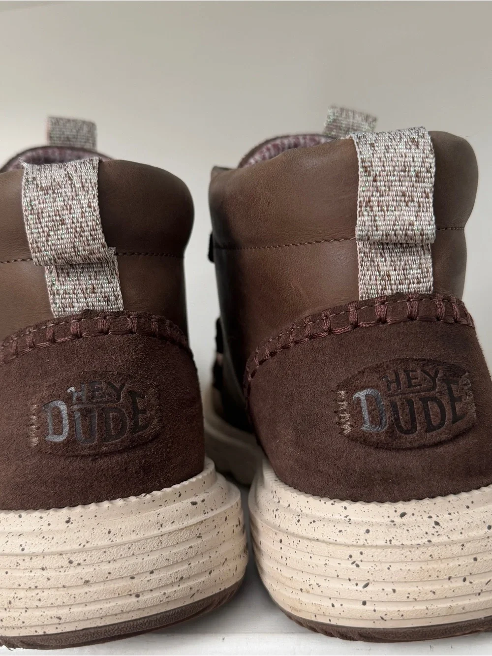Hey Dude Reyes Boot Women’s Size 9 Cocoa Brown Leather Slip On comfort shoes